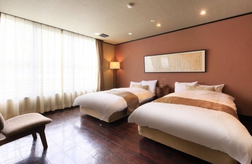 Yudanaka Shibu Onsen Hôtel | Nonsmoking JapaneseWestern room Twin | Room only / Shimotakaigun Nagano