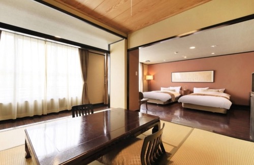 Yudanaka Shibu Onsen Hôtel | Nonsmoking JapaneseWestern room Twin | Room only / Shimotakaigun Nagano