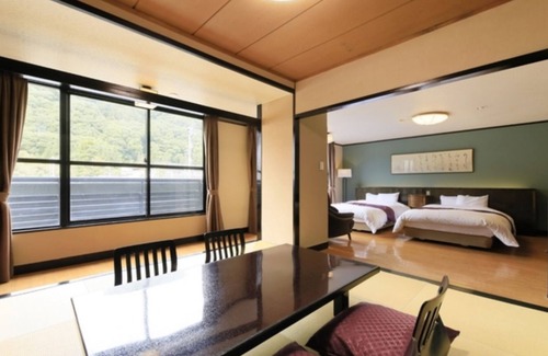Yudanaka Shibu Onsen Hôtel | Nonsmoking JapaneseWestern room Twin | Room only / Shimotakaigun Nagano