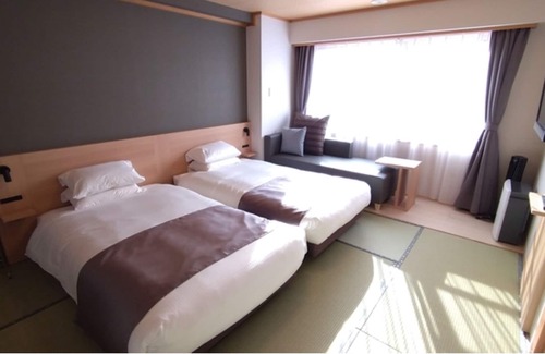 Rishirifuji-cho Hôtel | Nonsmoking Japanesestyle twin room breakfast an / Rishirigun Hokkaidō