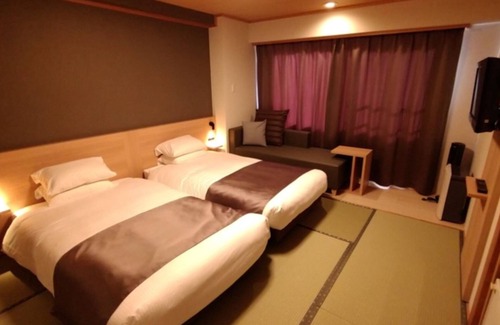 Rishirifuji-cho Hôtel | Nonsmoking Japanesestyle twin room breakfast an / Rishirigun Hokkaidō