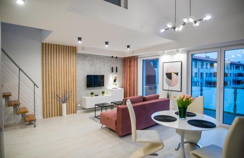 Biskupiec Appartement | Nowoczesny apartament na Warmii i Mazurach z garażem