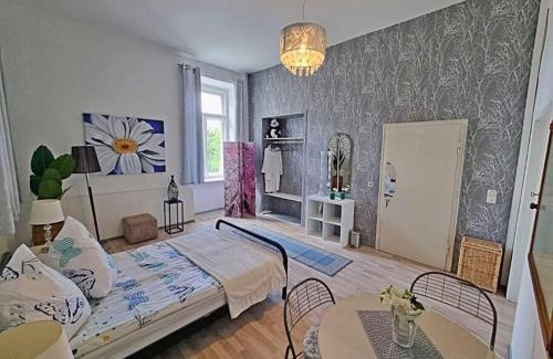 Annaberg-Buchholz Appartement | Nr 1 Gemütliches Zimmer in Zentrum mit Stadtblick WLAN EG für zwei oder Single