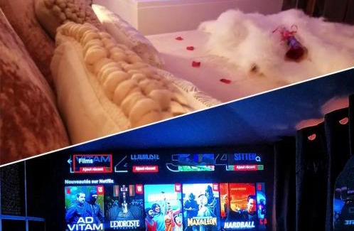 Pont-de-Veyle Appartement | Nuit Romantique, Spa, Champagne, Cinéma, Flipper - Escapade Veyloise