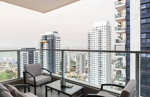 Bat Yam Appartement | O&O Group-Fresh 3BR APT 32 Floor See View Tower