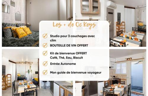 Villasavary Appartement | O villa* Studio avec clim et calme *Wifi*