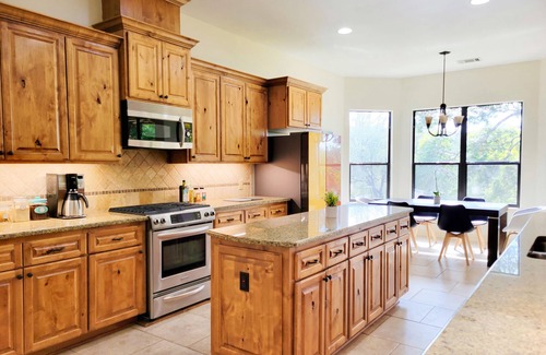 Buffalo Gap Villa | Oasis by the Lake, a Family Friendly Retreat with Spectacular Hill country view