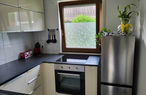 Oberammergau Appartement | Oasis of peace and well-being in Oberammergau, wonderful mountain views, terrace, garage