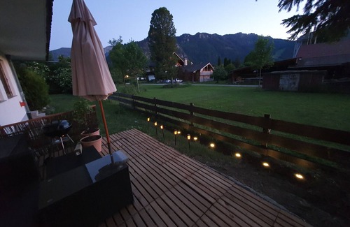 Oberammergau Appartement | Oasis of peace and well-being in Oberammergau, wonderful mountain views, terrace, garage