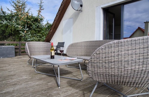 Monkebude Appartement | Oberes Apartment 1 mit Dachterrasse Ferienhaus in Mönkebude am Stettiner-haff