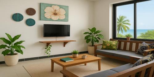 Uroa Appartement | Oceanfront Oasis Zanzibar 2BR Beachfront Suites Ground Floor, Free WiFi