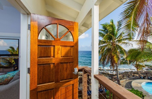 Estate La Vallee Copropriété | Oceanfront. Saltwater Pool. Walk to Cane Bay Beach & Restaurants.
