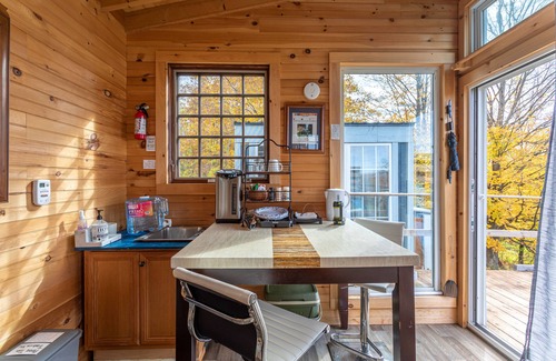 Town of Broome Cabine | Off-Grid Tiny Stargazing Home with Mountain views, Elevated Deck & Wi-Fi