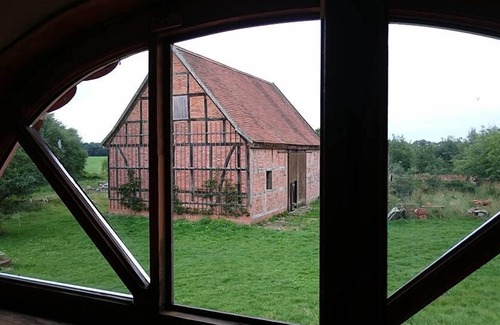 Wendemark Maison | Vieille maison individuelle à colombages directement sur la digue de l'Elbe