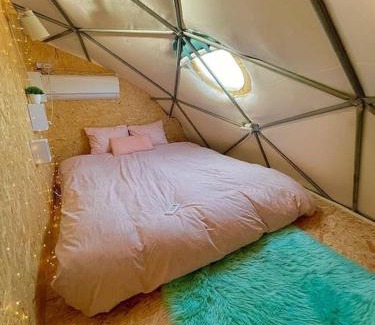 Yavne'el Autre | Olive Dome - כיפה גיאודזית ענקית ומודרנית בין עצי הזית