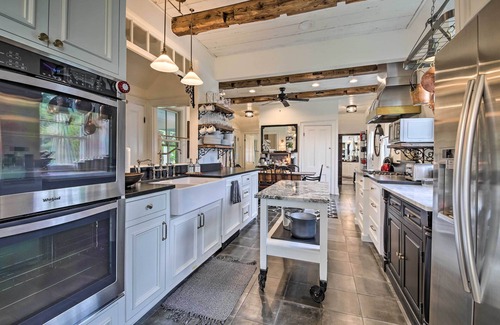 Jefferson Maison | On-Site Pond: Spacious Family Home in Jefferson!