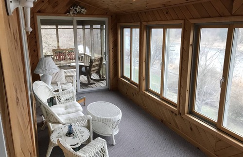 Fishs Eddy Maison | On the Delaware River, beautiful views, fishing, kayaking, floating, swimming
