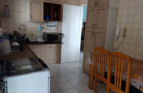 Boqueirao Appartement | Pied dans le sable et avec le meilleur emplacement de Praia Grande à Boqueirão
