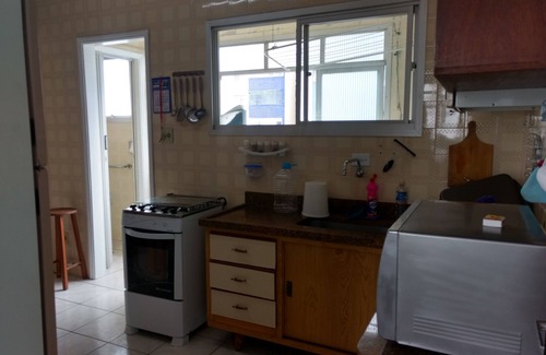 Boqueirao Appartement | Pied dans le sable et avec le meilleur emplacement de Praia Grande à Boqueirão
