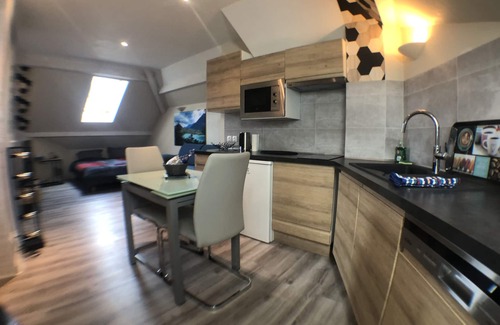 Duingt Appartement | Au bord du lac d’Annecy, logement type Loft, dans résidence avec plage privée