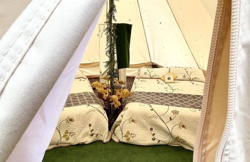 Keswick Ridge Cabine | Orchard Bell Tent Glamping Site for Event Venue Rental, near Fredericton, NB