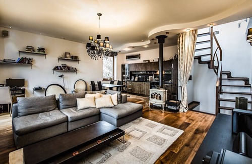 Kaunas Appartement | Suite d'orchidées. Vieille ville sur le toit-terrasse Meilleure vue Deux chambres Parking gratuit