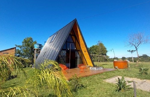 Itaara Cabine | Orion Cabin with hot tub and fireplace
