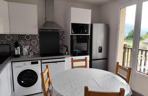 Bielle Appartement | Ossau T2 5 personnes tout confort près du ski linge de maison inclus parking moustiquaires vue montagne plein sud