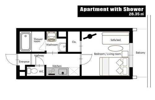 Hatsukaichi Appartement | OUCHI HOTEL Hatsukaichi-Ekimae