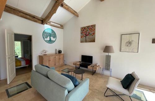 Tourbes Appartement | Pézenas Cottage avec terrasse et jardin 1 chambre et 1 mezzanine au coeur d'un domaine avec 2 piscines
