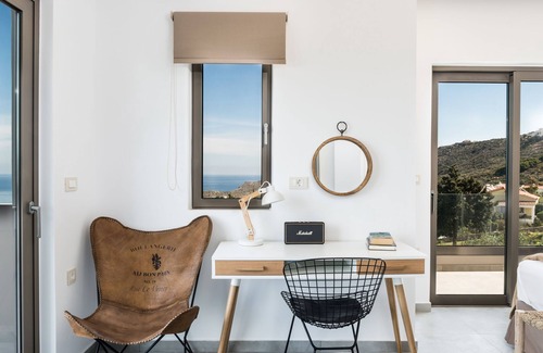 Apokoronas Villa | NiMaR Villas, Brand New 2018 10 personnes, élégant, vue imprenable piscine à débordement
