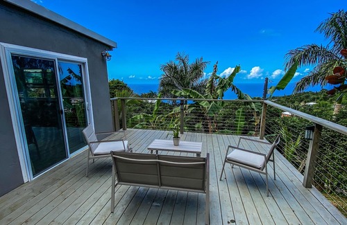Estate Pearl Appartement | Palm Deck, a private slice of paradise overlooking the ocean