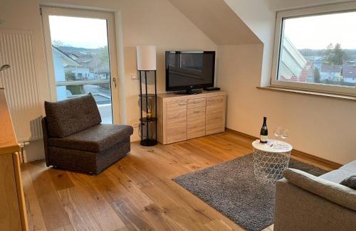 Marktoberdorf Appartement | Panorama Apartment mit 2 Schlafzi im Allgäu mit Balkon