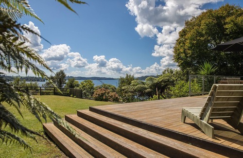 Tikitere Maison | Vues panoramiques, maison moderne, jetée / plage privée