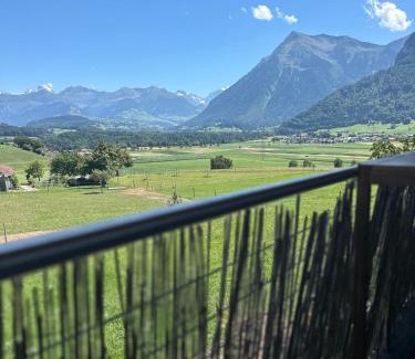 Zwieselberg Appartement | Panormamablick, NH Spiez, 10 min vom Thuner See