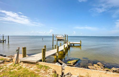 Hobucken Maison | Paradise Point Pamlico River Home with Dock and View