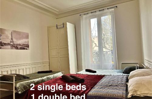 Le Raincy Appartement | PARIS CITY-Le Raincy - Facing station - 4 to 8 Pers