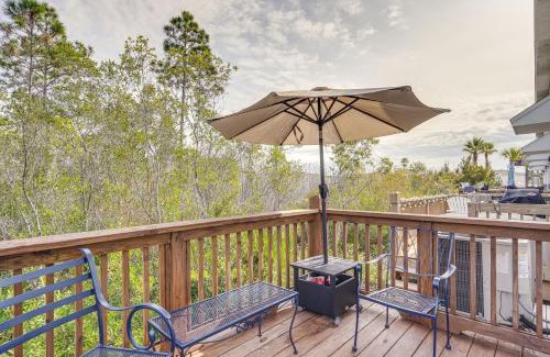 Thomas Drive Maison | PCB Townhome with Deck and Pool Access 3 Mi to Beach!