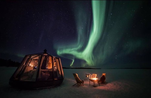 Jokkmokk Municipality Cabine | Hôtel Peace & Quiet à Jokkmokk en Suède - suite de luxe avec vue sur le lac pour 2