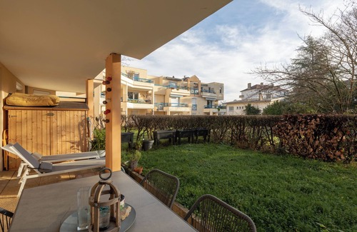 Up 1.5 Saint-Ferreol Appartement | Charmant Havre de Paix | Parking | Jardin | Tennis