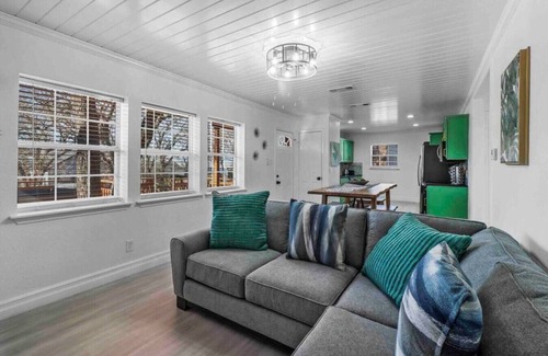 Little Elm Maison | Peaceful Lake Cabin in City Getaway | Hot Tub, Beach, & Spacious Deck