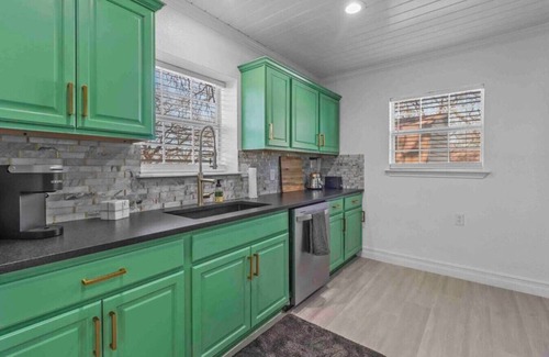 Little Elm Maison | Peaceful Lake Cabin in City Getaway | Hot Tub, Beach, & Spacious Deck