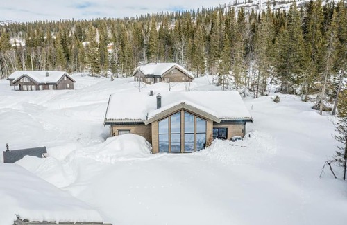 Oystre Slidre Chalet De Ski | Peaceful Oasis. Panoramic forest- & mountain view. Sauna.