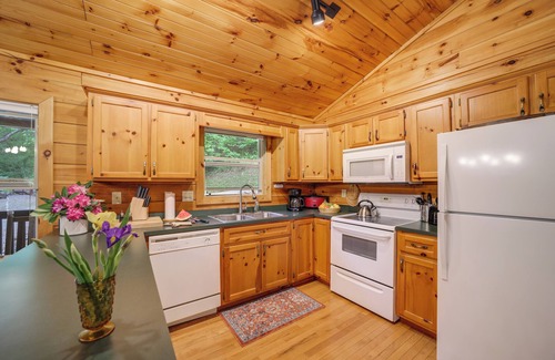 Waynesville Cabine | NOUVEAU! Cabine de Smoky Mtn pittoresque w / Deck & Firepit!