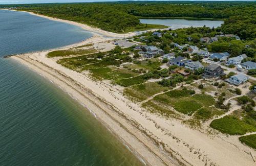 Peconic Maison | Peconic Sound Beach Home: Backyard & Vineyards