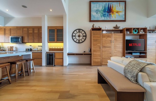 Santa Maria Huatulco Copropriété | Penthouse avec terrasse sur le toit, commodités et vue sur l'océan