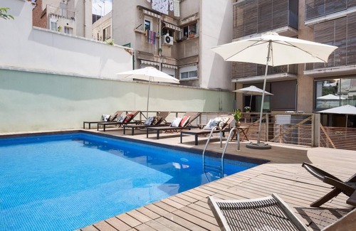 la Vila de Gracia Appartement | Penthouse près de la piscine diagonale Terrasse 2 chambres 6 personnes