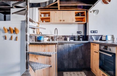 Croix Rousse Appartement | Perrod - Industrial Duplex Loft - Lyon Croix-Rousse