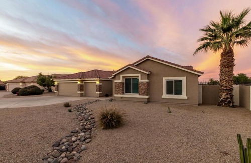 South Mountain Maison | Phoenix Backyard Oasis Pool Home! Sleeps 12, Game Room and Kids Playset too! home
