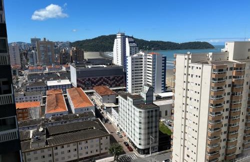 Boqueirao Appartement | Piemax Praia Grande - 100m PRAIA do BOQUEIRÃO e CENTRO - Vista MAR - Varanda GOURMET com CHURRASQUEIRA privativa - AR CONDICIONADO em todos os ambientes - Wi-Fi 600 Mbps - HOME OFFICE- Vaga de Garagem - Acomoda até 6 pessoas